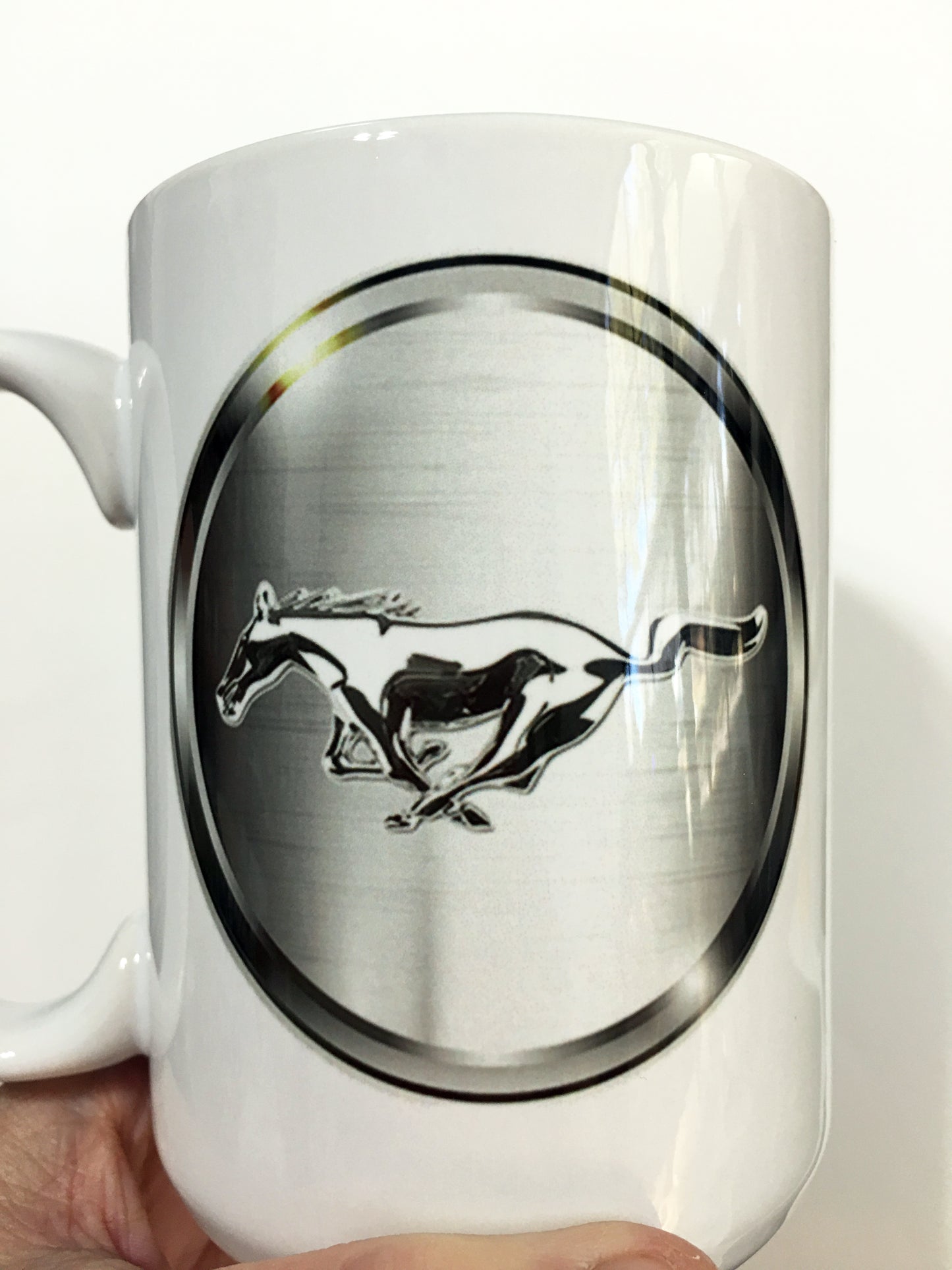 Ford Shelby Cobra Mustang Emblem and Logo Large 15 oz. Mug