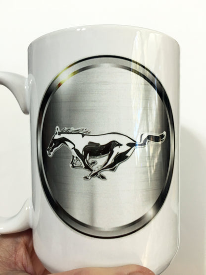 Ford Shelby Cobra Mustang Emblem and Logo Large 15 oz. Mug