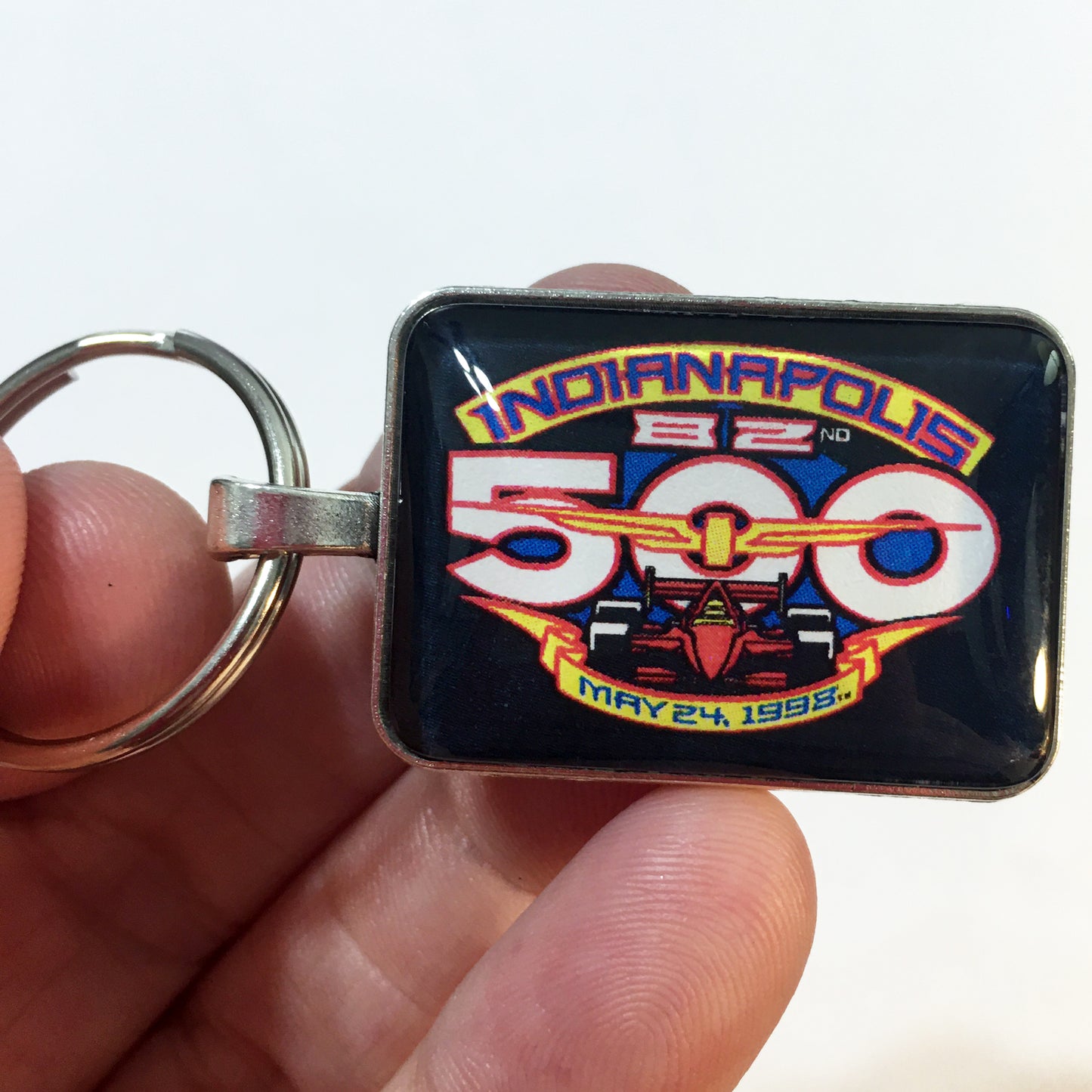 Vintage Chevrolet 1998 Corvette C5 Pace Car Emblem Badge Logo 1" x 1.25" Keychain