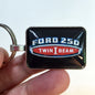 Vintage Ford F250 Twin I Beam Truck Fender Emblem 1" x 1.25" Diameter Keychain