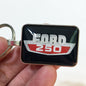 Vintage Ford F250 Truck Fender Emblem 1" x 1.25" Diameter Keychain