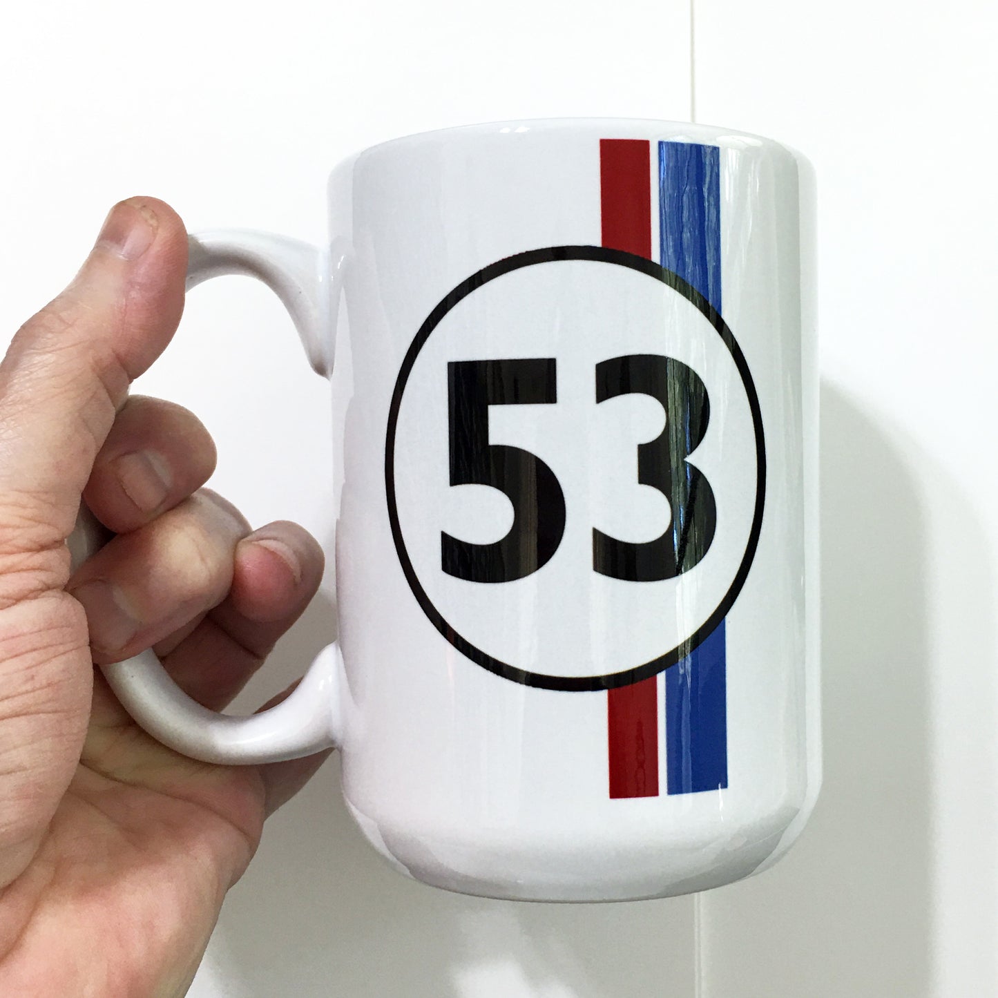 Herbie The Love Bug VW Beetle #53 Large 15 oz. Mug