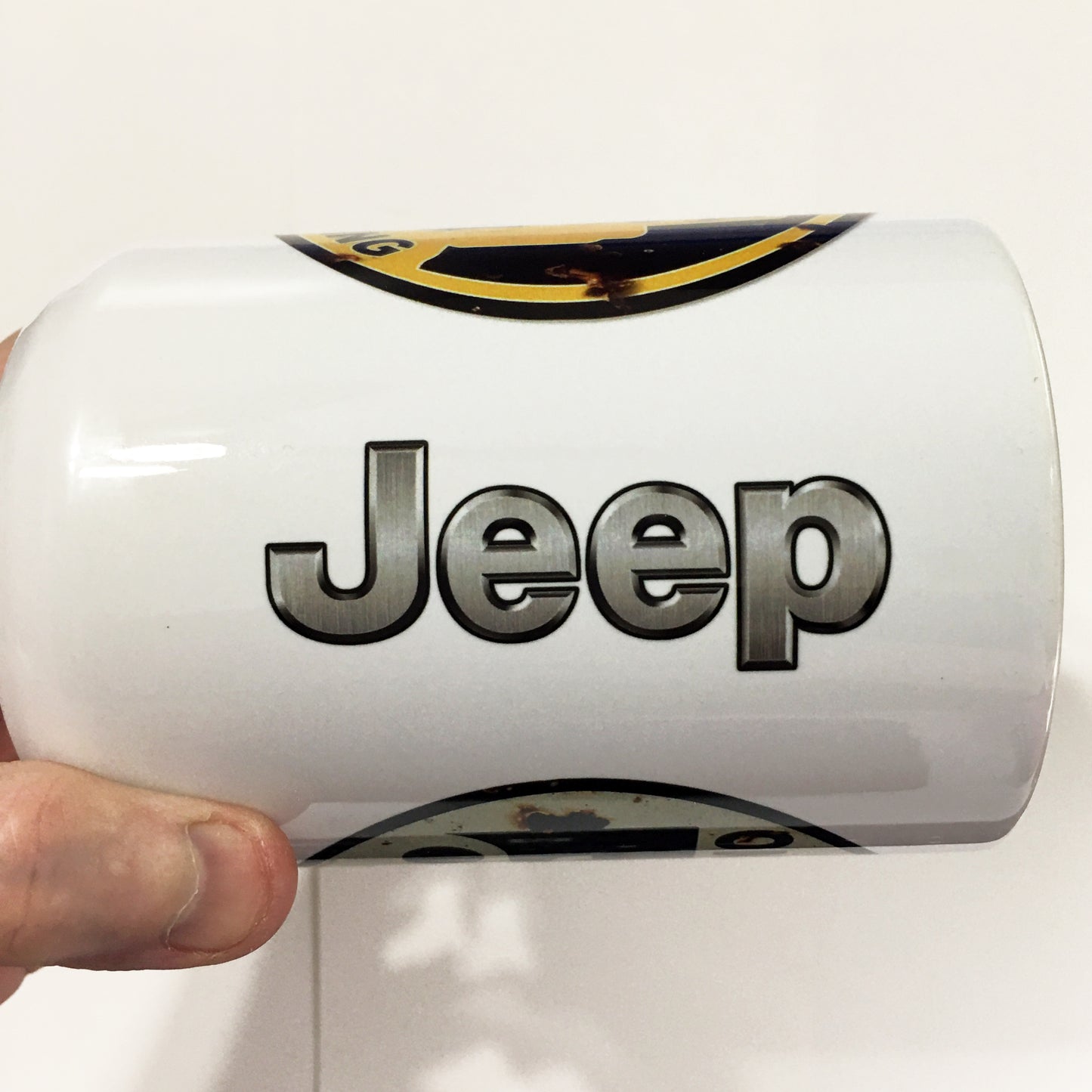 Distressed Jeep Sign Large 15 oz. Mug