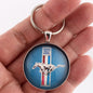 Ford Mustang Boss 302 Pony Fender Emblem 1.2" Keychain