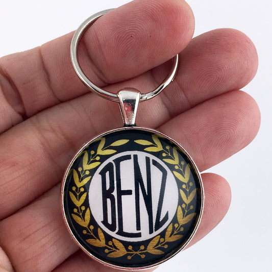 1909-1926 Mercedes Benz Emblem Badge Logo Ornament 1.2" Diameter Keychain