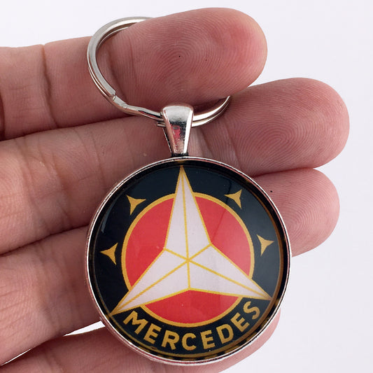 1916-1926 Mercedes Benz Emblem Badge Logo Ornament 1.2" Diameter Keychain