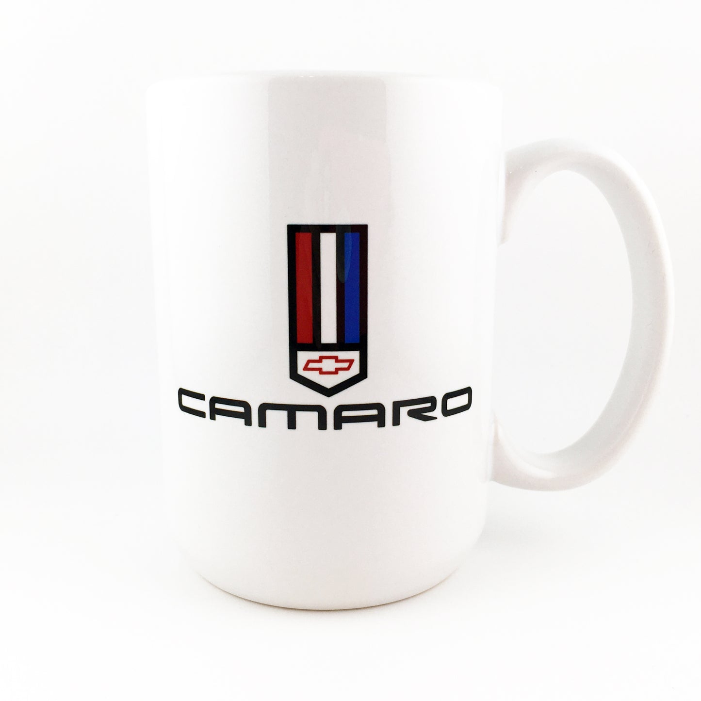 Vintage Camaro Emblem Badge Bowtie Logo LARGE 15 oz. Ceramic Mug