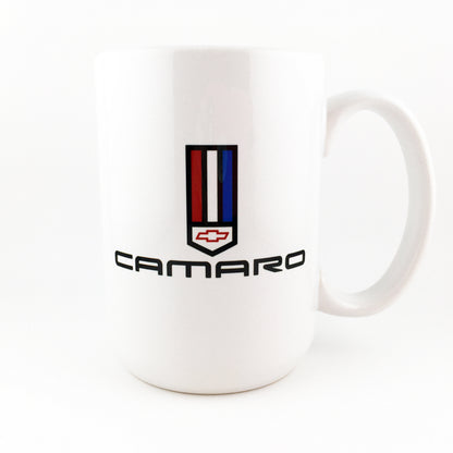 Vintage Camaro Emblem Badge Bowtie Logo LARGE 15 oz. Ceramic Mug