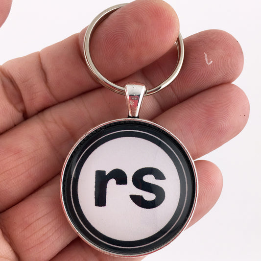 Vintage Chevrolet Camaro RS Chrome Horn Button Door Emblem Badge 1.2" Keychain