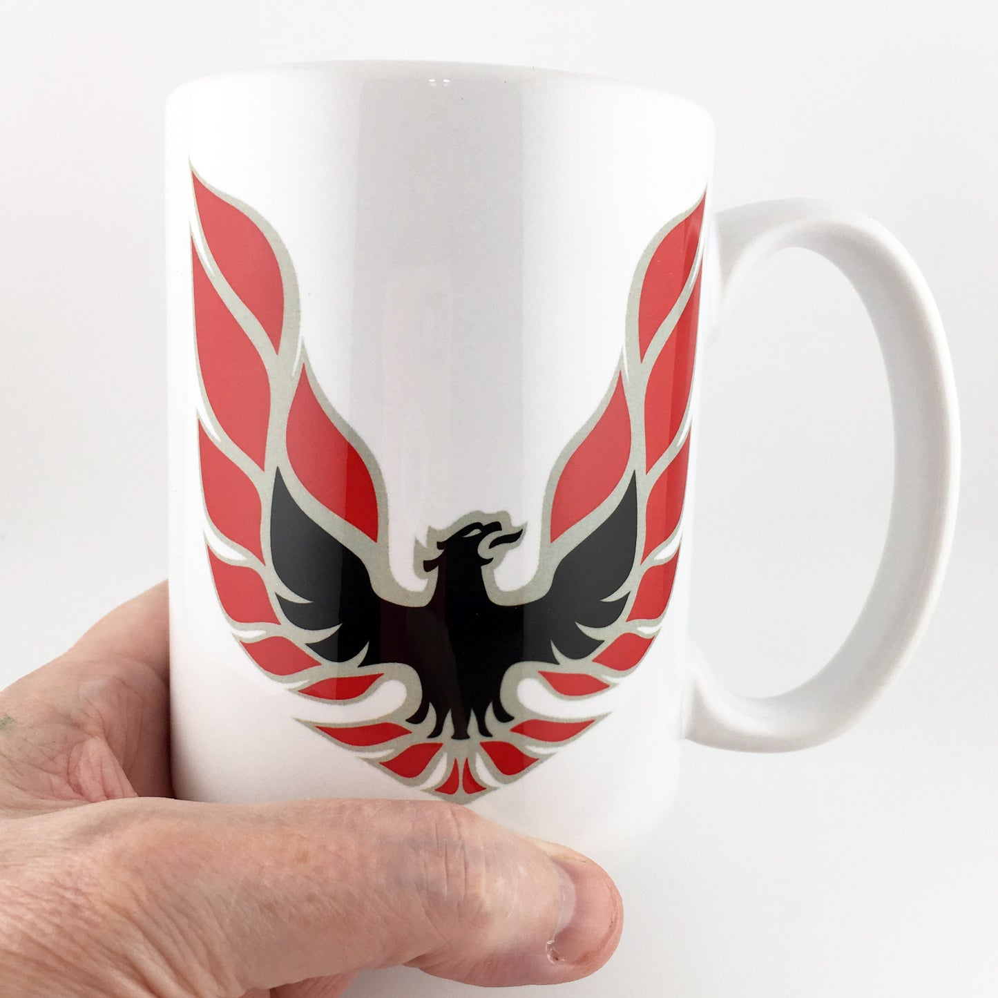 Vintage Pontiac Firebird Trans Am Emblem Badge LARGE 15 oz. Ceramic Mug