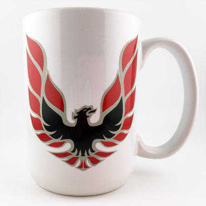 Vintage Pontiac Firebird Trans Am Emblem Badge LARGE 15 oz. Ceramic Mug