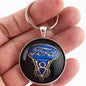 Vintage Ford V8 Crest Emblem Badge Logo 1.2" Diameter Keychain