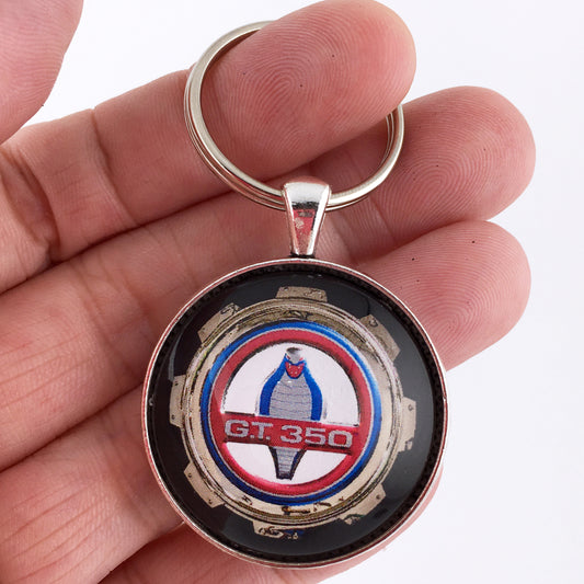 Ford Mustang Cobra G.T. 350 Emblem Badge 1.2" Keychain
