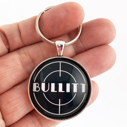 Ford Mustang Bullitt Emblem Badge 1.2" Keychain