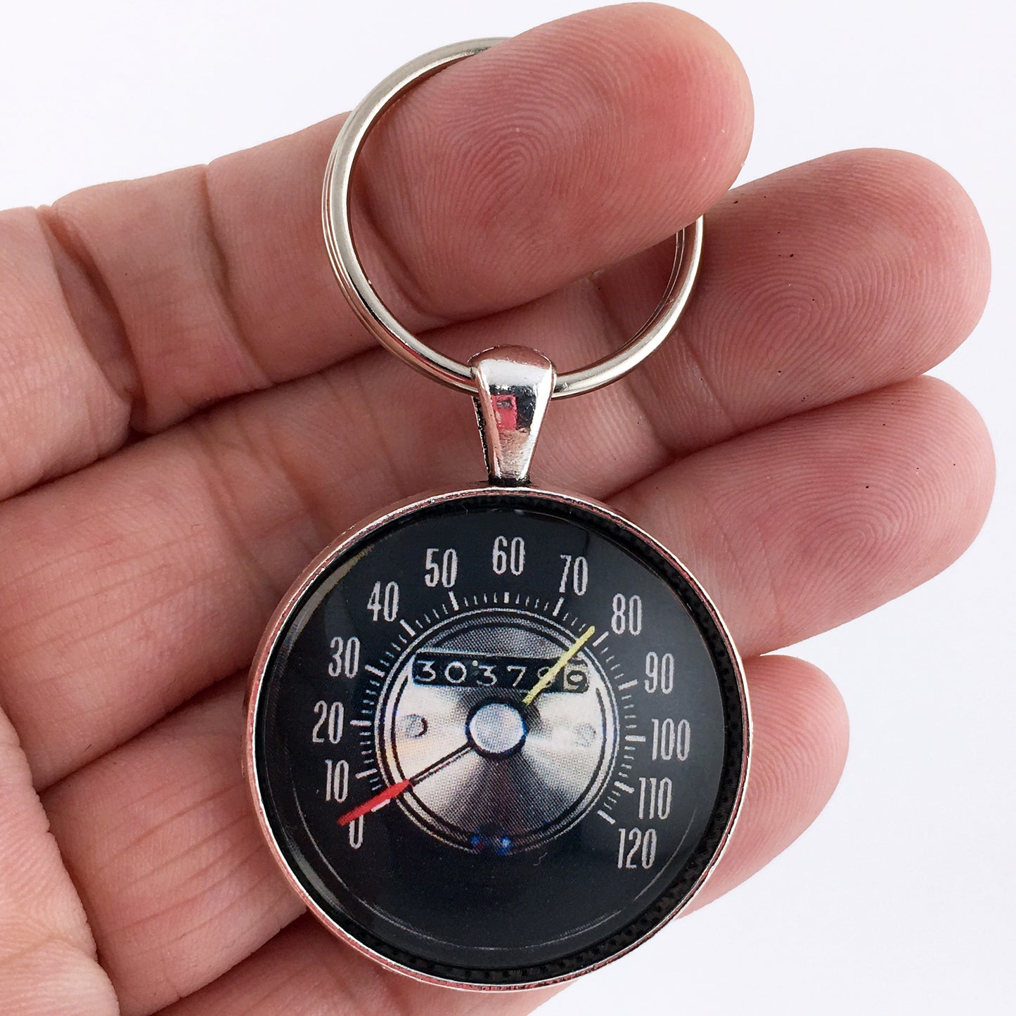 Vintage Oldsmobile 442 120 MPH Speedometer Gauge 1.2" Diameter Keychain