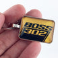 Ford Mustang Boss 302 Gold 1" x 1.25" Keychain