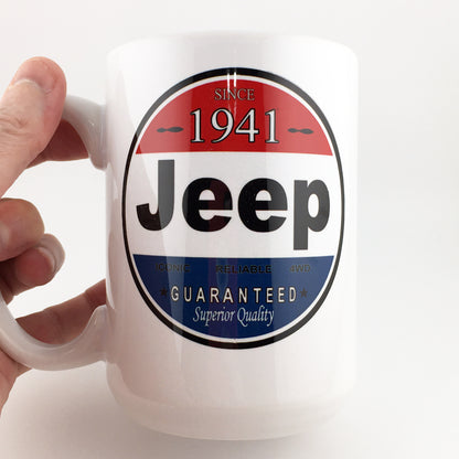 Jeep Since 1941 Sign Large 15 oz. Mug