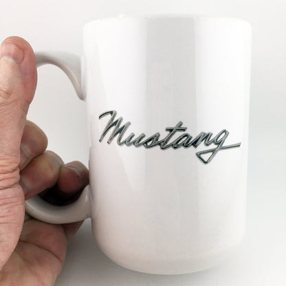 Ford Shelby Mustang Emblem and Logo Large 15 oz. Mug
