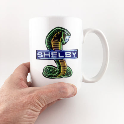 Ford Shelby Mustang Emblem and Logo Large 15 oz. Mug