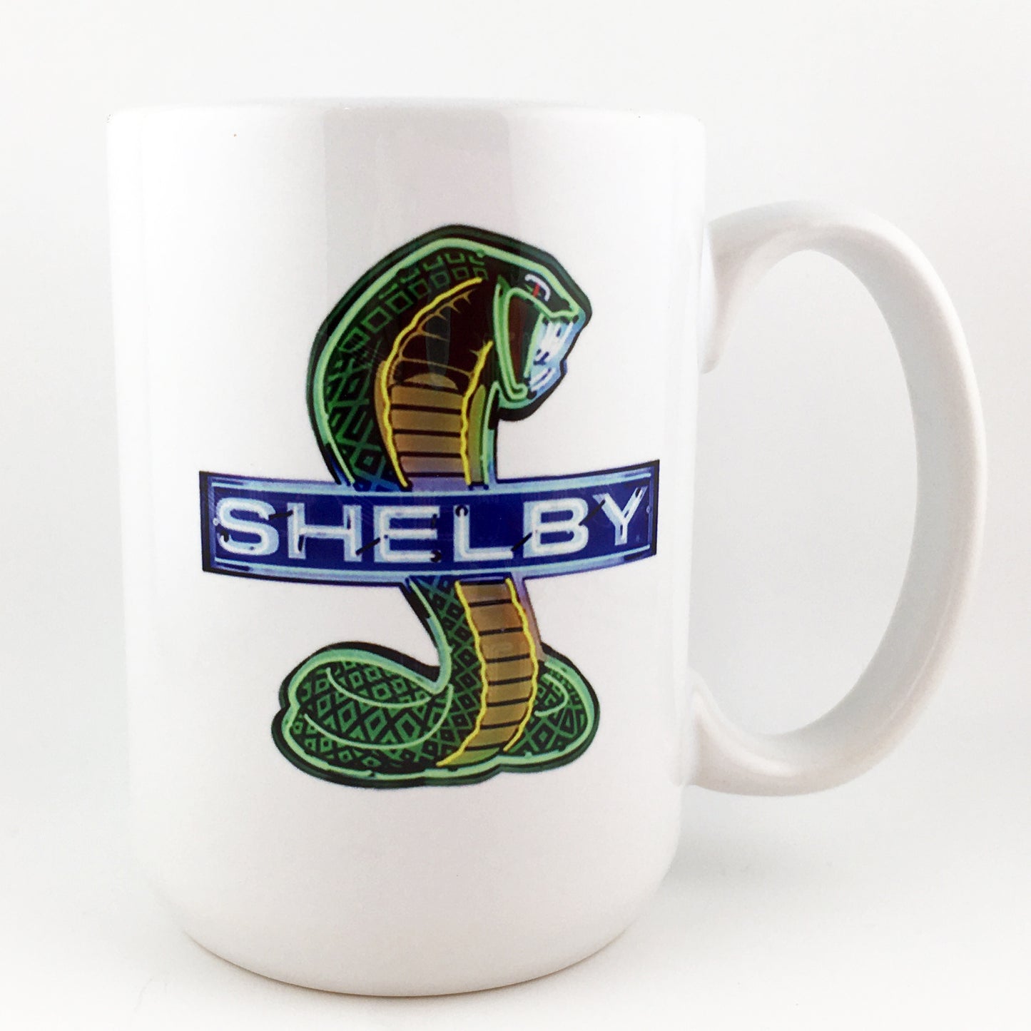 Ford Shelby Mustang Emblem and Logo Large 15 oz. Mug