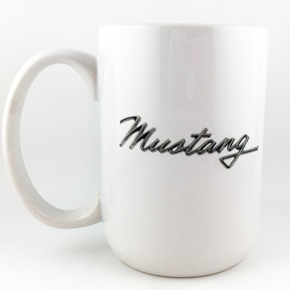 Ford Shelby Mustang Emblem and Logo Large 15 oz. Mug