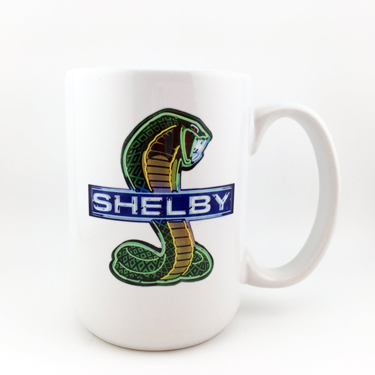 Ford Shelby Mustang Emblem and Logo Large 15 oz. Mug
