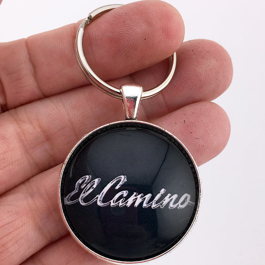 Vintage Chevrolet 1960's El Camino Chrome Emblem Badge Logo 1.2" Keychain