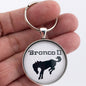 1984-1988 Ford Bronco II  Emblem Badge Ornament Logo 1.2" Diameter Keychain
