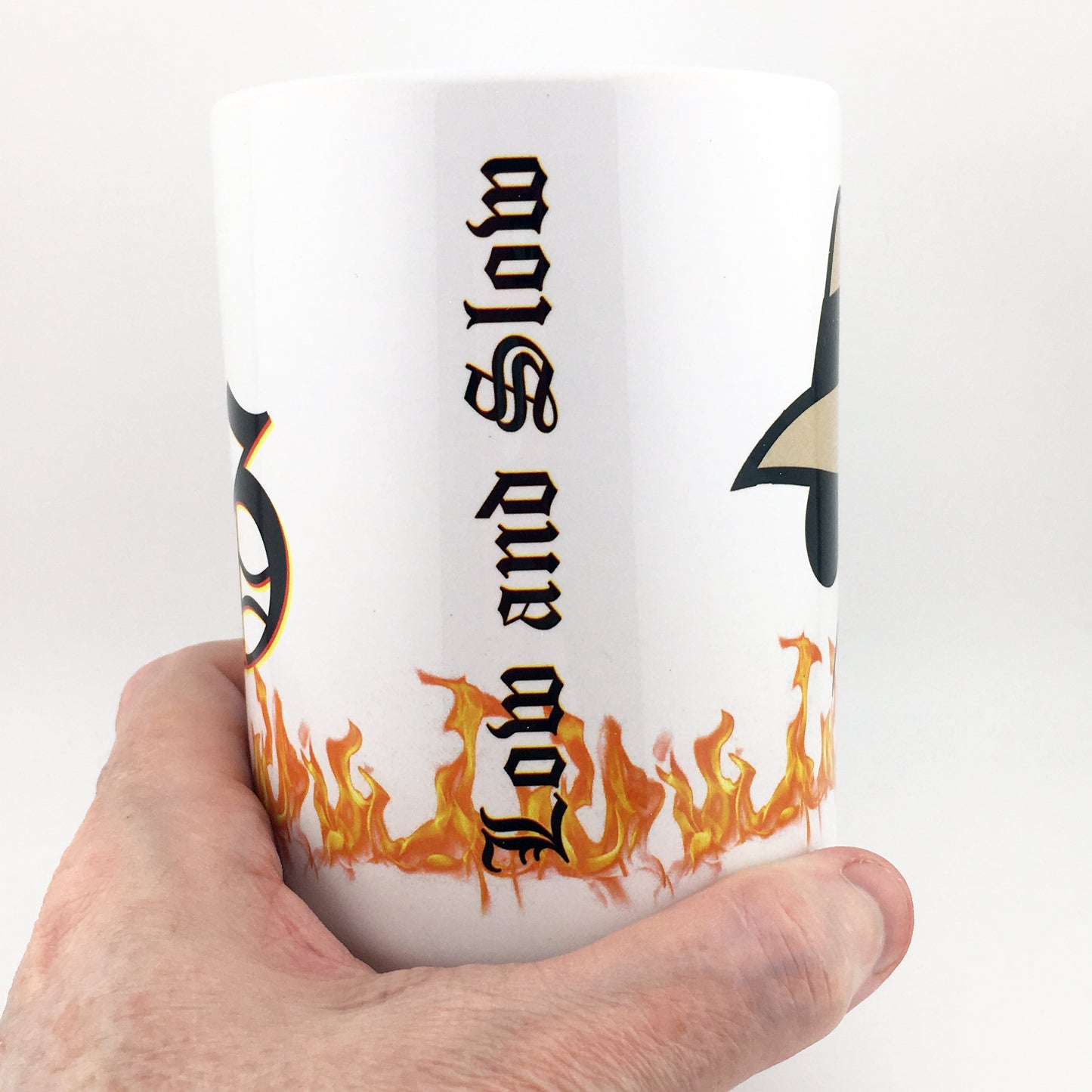 Lowrider Man LowLows Emblem and Logo Large 15 oz. Mug
