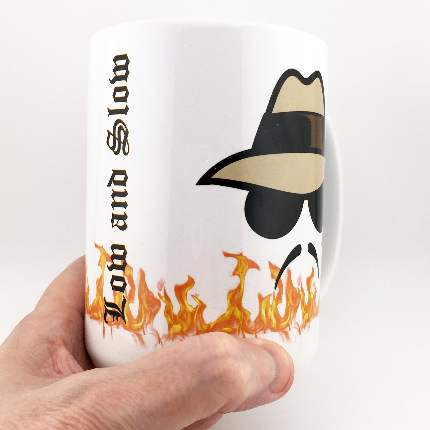 Lowrider Man LowLows Emblem and Logo Large 15 oz. Mug
