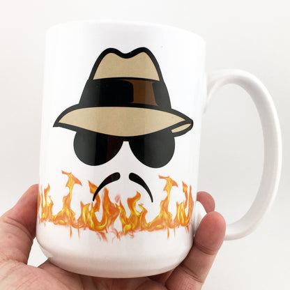 Lowrider Man LowLows Emblem and Logo Large 15 oz. Mug