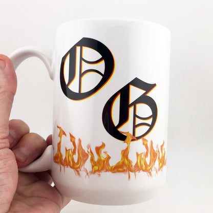 Lowrider Man LowLows Emblem and Logo Large 15 oz. Mug