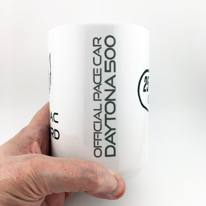 Daytona 500 25th Anniversary Pontiac Firebird Pace Car Large 15 oz. Mug