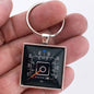 1970's Ford Truck Bronco or Van 80 MPH Speedometer Gauge 1.2" Diameter Keychain