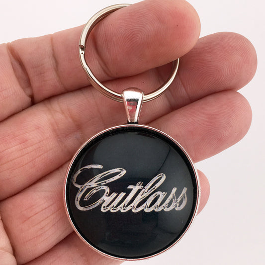 Vintage Oldsmobile Cutlass 1971-1977 Emblem 1.2" Diameter Keychain