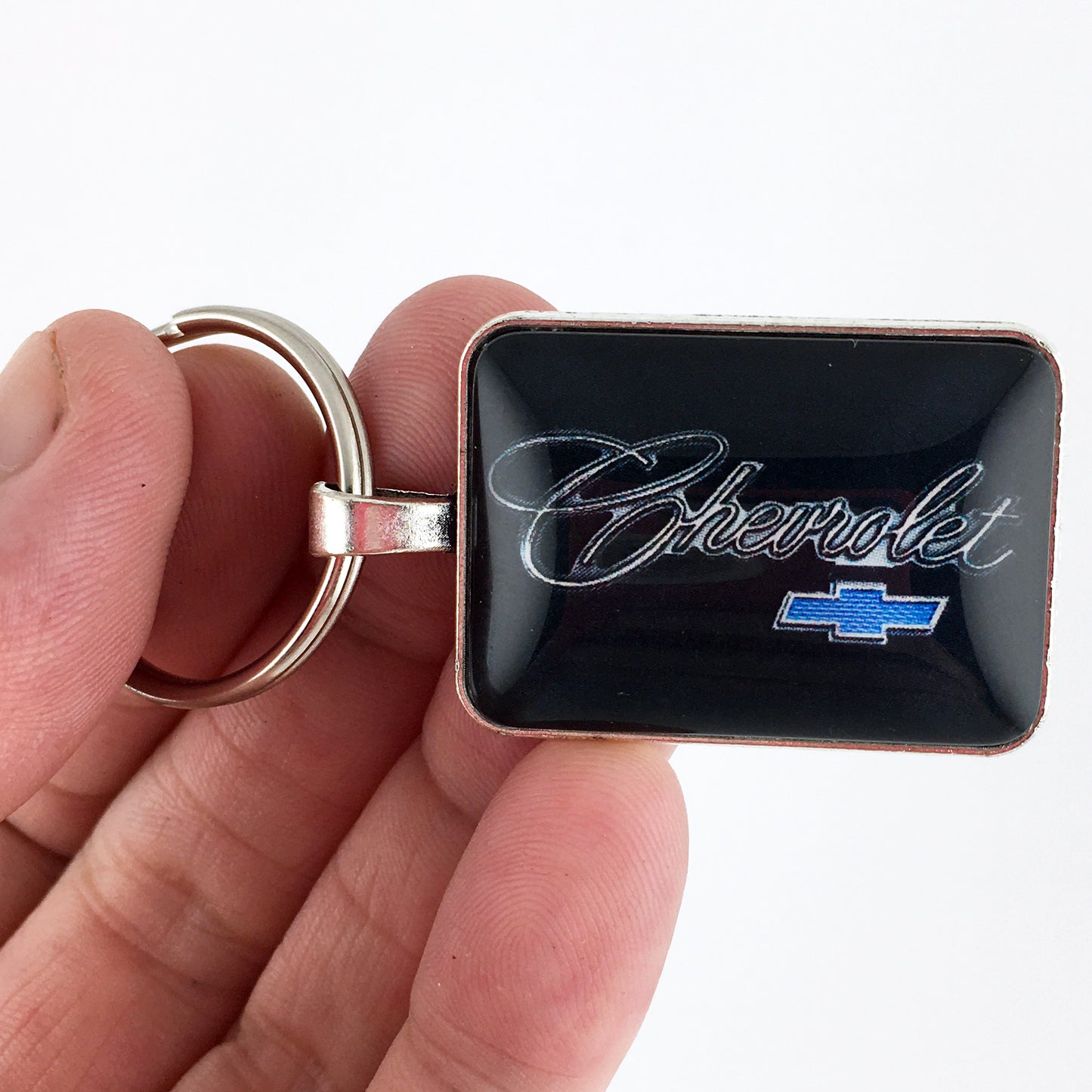 Vintage Chevrolet Grille Bowtie Badge Emblem 1 x 1.25 Keychain
