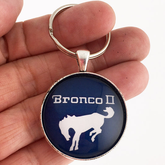 1984-1988 Ford Bronco II  Emblem Badge Ornament Logo 1.2" Diameter Keychain