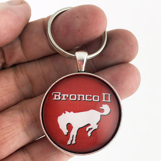 1984-1988 Ford Bronco II  Emblem Badge Ornament Logo 1.2" Diameter Keychain