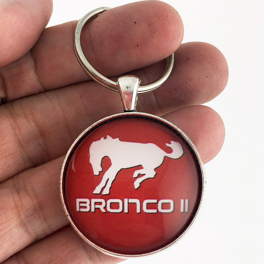 1989-1990 Ford Bronco II  Emblem Badge Ornament Logo 1.2" Diameter Keychain