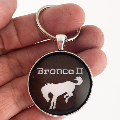 1984-1988 Ford Bronco II  Emblem Badge Ornament Logo 1.2" Diameter Keychain