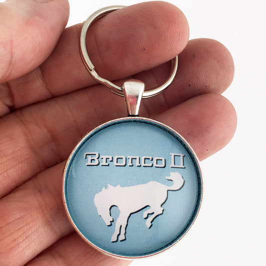 1984-1988 Ford Bronco II  Emblem Badge Ornament Logo 1.2" Diameter Keychain