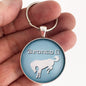 1984-1988 Ford Bronco II  Emblem Badge Ornament Logo 1.2" Diameter Keychain
