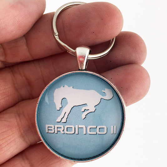 1989-1990 Ford Bronco II  Emblem Badge Ornament Logo 1.2" Diameter Keychain