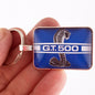 Ford Mustang Blue GT 500 Rocker Emblem Decal 1 x 1.25 Keychain