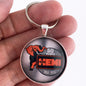 Vintage Dodge Hemi 50 Year Anniversary Emblem Badge Ornament Logo 1.2" Diameter Keychain