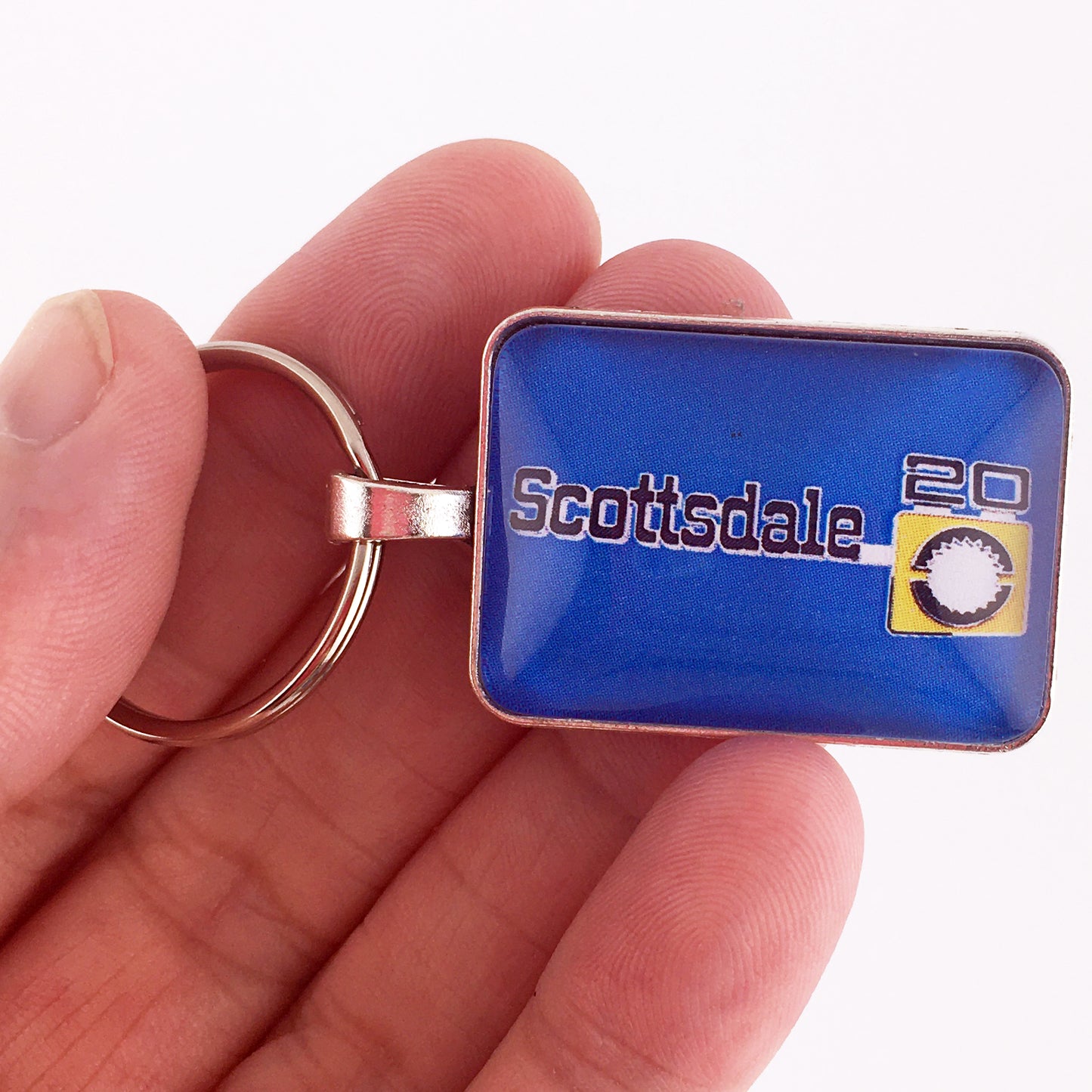 Vintage Chevrolet Scottsdale 20 Fender Emblem 1 x 1.25 Keychain