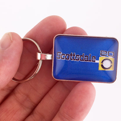 Vintage Chevrolet Scottsdale 20 Fender Emblem 1 x 1.25 Keychain