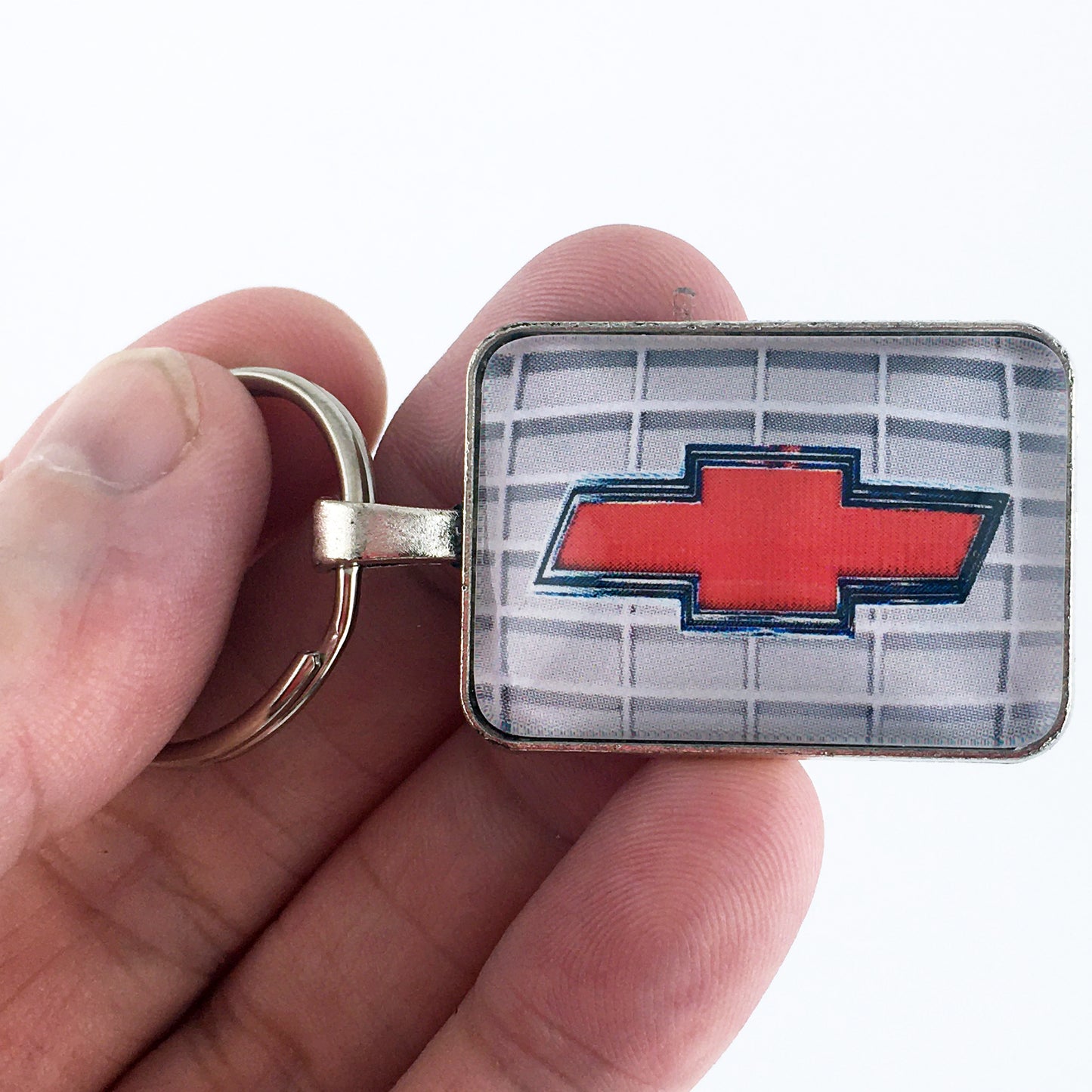 Vintage Chevrolet Bowtie Grille Emblem 1 x 1.25 Keychain