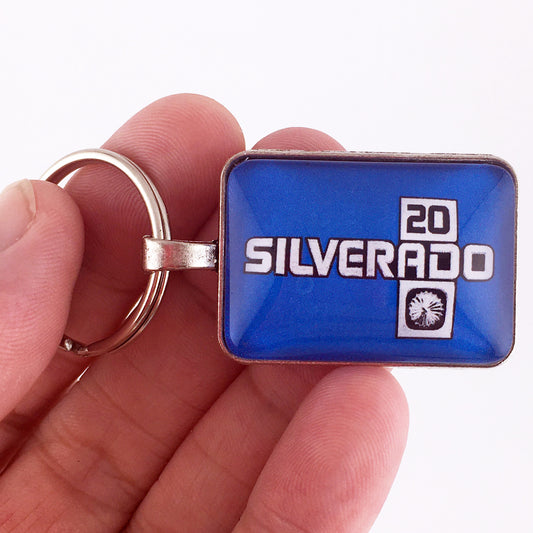 Vintage Chevrolet Silverado 20 Fender Emblem 1 x 1.25 Keychain