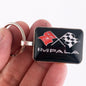 Vintage Chevy Impala Chrome Emblem Badge 1" x 1.25" Keychain